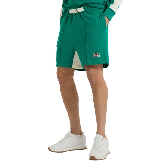 Umbro Heren Shorts met Panelen (Quetzal groen/Papyrus) - Image 4
