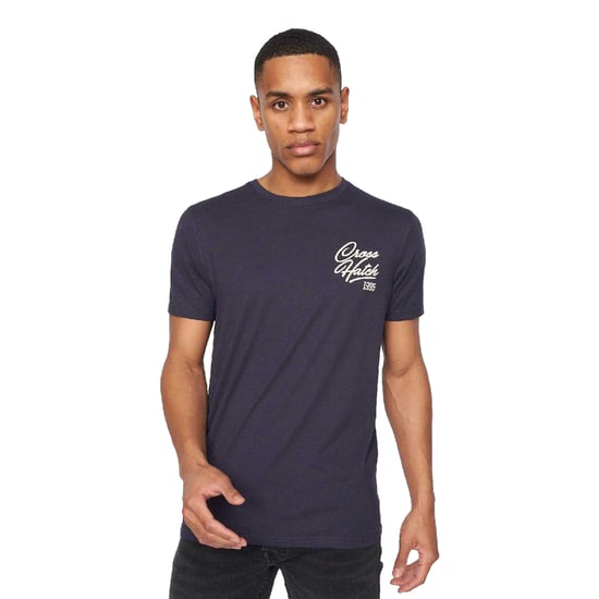 Crosshatch Heren Brandax Bedrukt T-Shirt (5-pack) (Marine/Oranje/Zwart/Grijs Marl/Wit) - Image 3