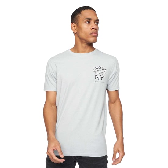 Crosshatch Heren Brandax Bedrukt T-Shirt (5-pack) (Marine/Oranje/Zwart/Grijs Marl/Wit) - Image 4