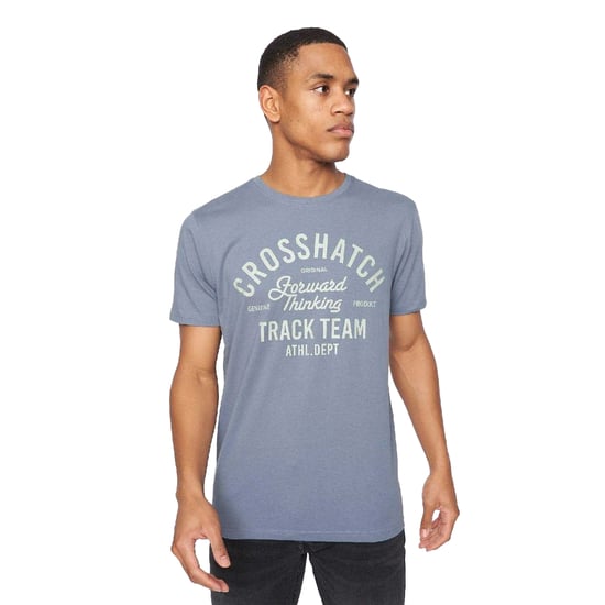 Crosshatch Heren Brandax Bedrukt T-Shirt (5-pack) (Marine/Oranje/Zwart/Grijs Marl/Wit) - Image 5