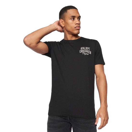 Crosshatch Heren Brandax Bedrukt T-Shirt (5-pack) (Marine/Oranje/Zwart/Grijs Marl/Wit) - Image 6