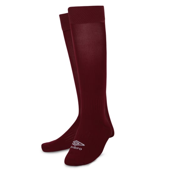 Umbro Childrens/Kids Primo Football Socks (Claret Red/White) - Image 2