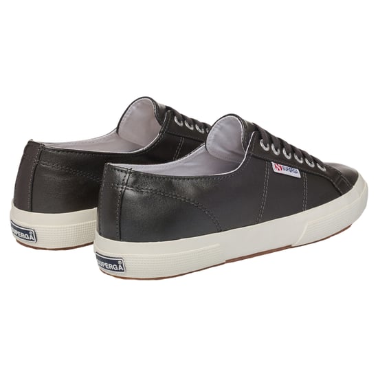 Superga Dames/Dames 2750 Metallic Leren Trainers (Metallic Zilver/Off Wit) - Image 2