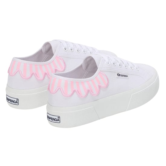 Superga Unisex Adult 3740 Leggera Umbrella Platform Trainers (Pink Nosegay/White) - Image 2