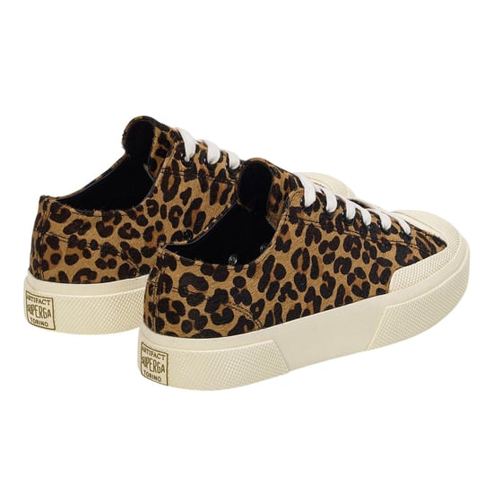 Superga Unisex 2432 Works Luipaardprint Kalfsleren Trainers voor volwassenen (Bruin/uitwendig wit) - Image 2