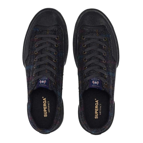 Superga Unisex Adult 2432 Works Patchwork Wool Trainers (Navy/Brown Honey/Grey) - Image 3