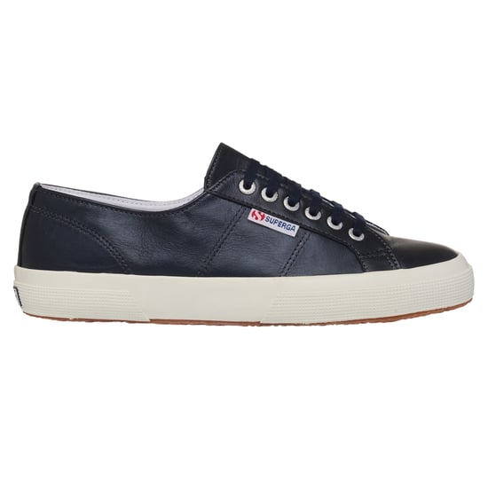 Superga Dames/Dames 2750 Metallic Leren Trainers (Metallic Zwart/Off Wit) - Image 4