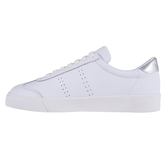 Superga Dames/Dames 2843 Club S Glitter Leren Trainers (Wit-Blauw/Licht) - Image 4