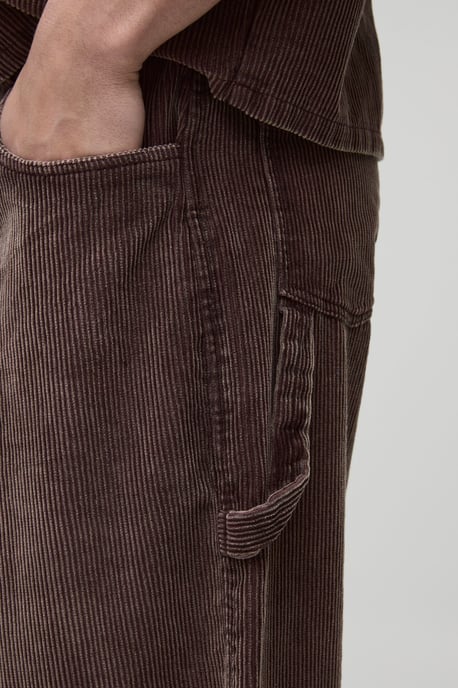 Super Baggy Acid Wash Carpenter Corduroy Trousers - Image 3