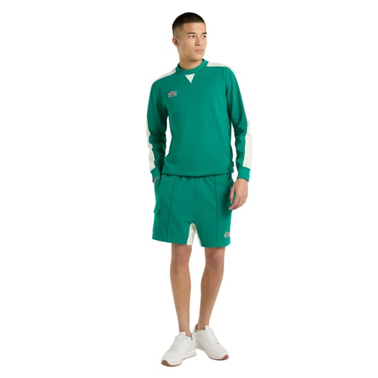 Umbro Heren Sweatshirt met Panelled Relaxed Fit (Quetzal groen/Papyrus) - Image 3