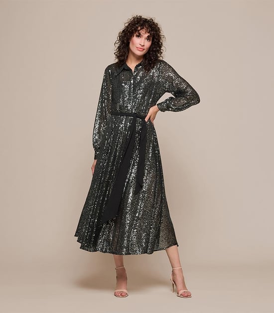 Kelly Jurk Donker Metallic - Image 6