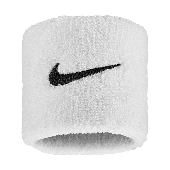Nike Classic Swoosh Wristband (Pack of 2) (White/Black) - Image 2
