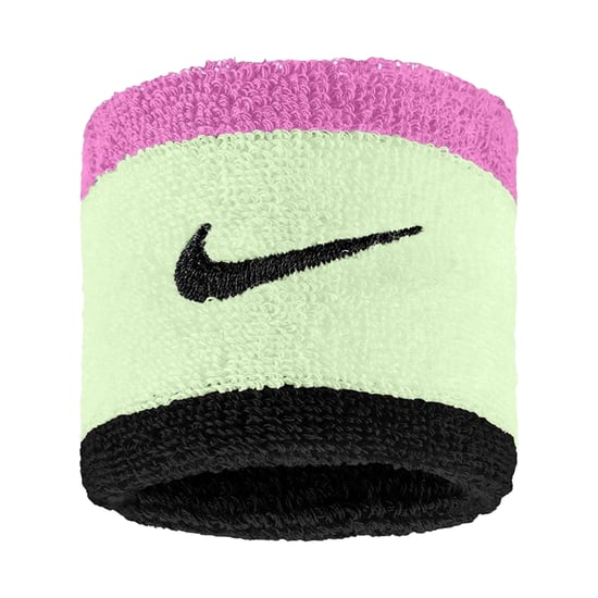 Nike Swoosh Wristband (Pack of 2) (Volt/Pink/Black) - Image 2