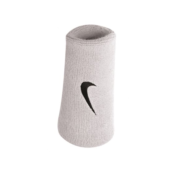Nike Jumbo Swoosh Wristband (Pack of 2) (White/Black) - Image 2