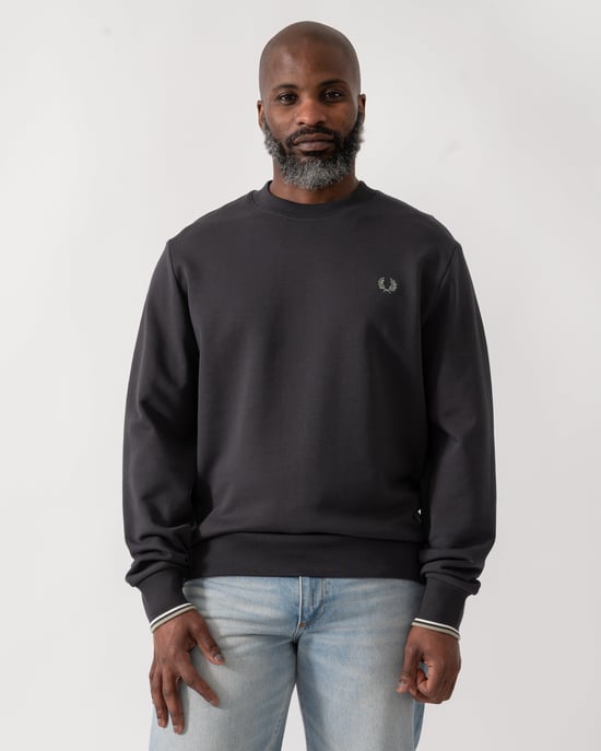 Crew Neck Sweatshirt in Dark Grey - Image 1