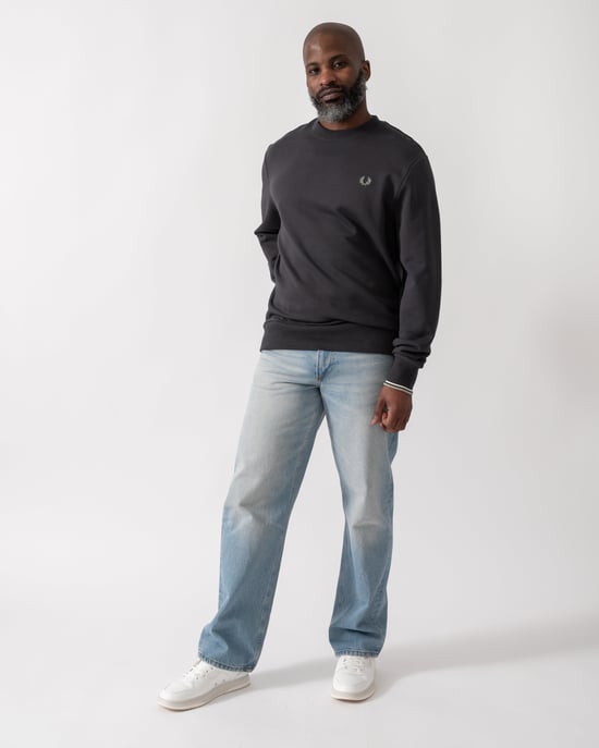 Crew Neck Sweatshirt in Dark Grey - Image 3