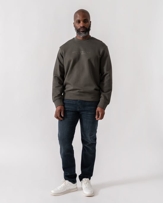 Chimera with Tonal Milano/New York Logo Sweatshirt in Dark Green - Image 1