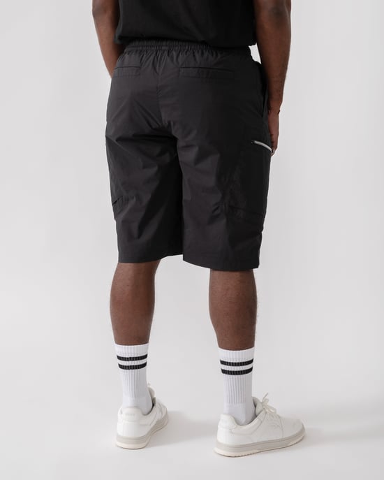 Topflight Cargo Shorts in Black - Image 3