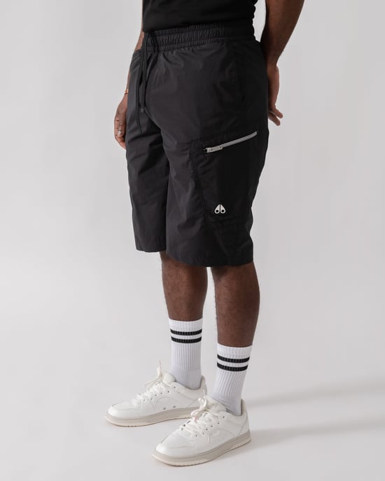 Topflight Cargo Shorts in Black - Image 4