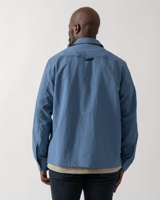 Pocket Overshirt in Blue - Image 3