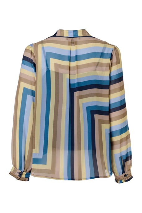 Ines Print Blouse Blauw / Multi - Image 4