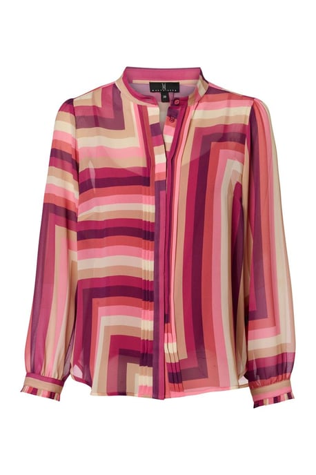 Ines Print Blouse Licht Berry / Multi - Image 2
