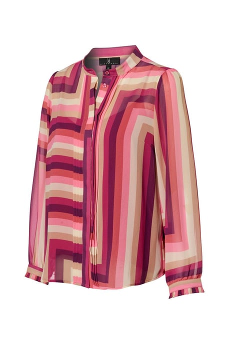 Ines Print Blouse Licht Berry / Multi - Image 4