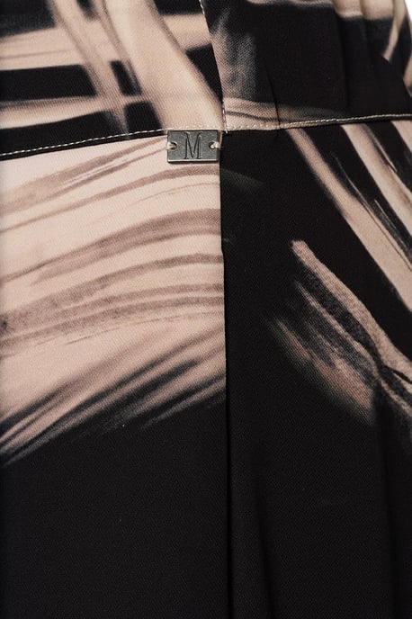 Aiden Print Broek Zwart / Off White - Image 5