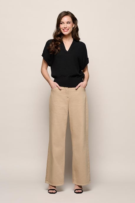 Livia Denim Broek Zand - Image 1