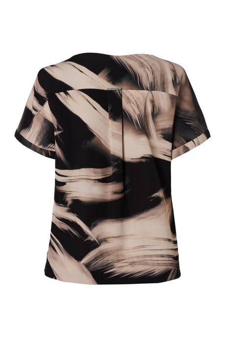Macy Print Top Zwart / Off White - Image 5