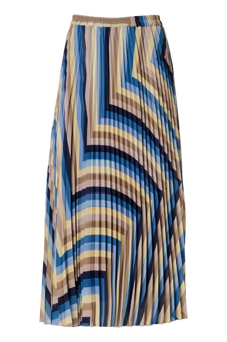 Lara Plisse Rok Blauw / Multi - Image 3