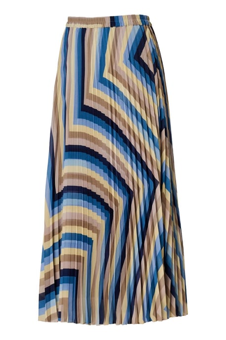 Lara Plisse Rok Blauw / Multi - Image 4