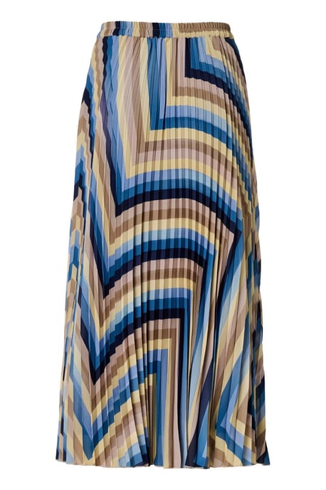 Lara Plisse Rok Blauw / Multi - Image 5
