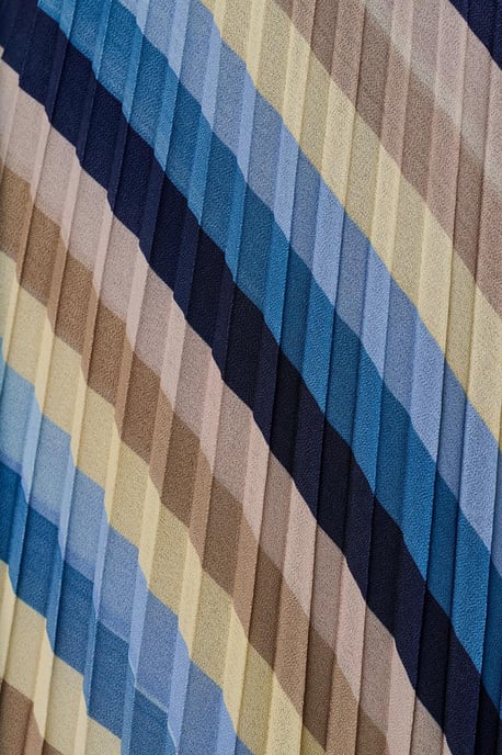 Lara Plisse Rok Blauw / Multi - Image 6