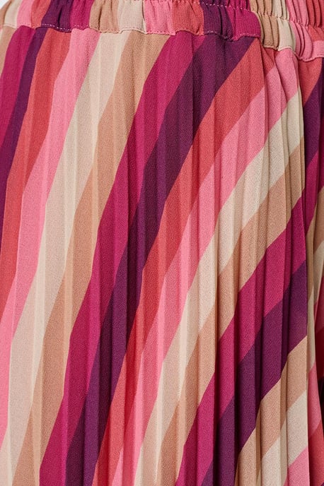 Lara Plisse Rok Licht Berry / Multi - Image 5