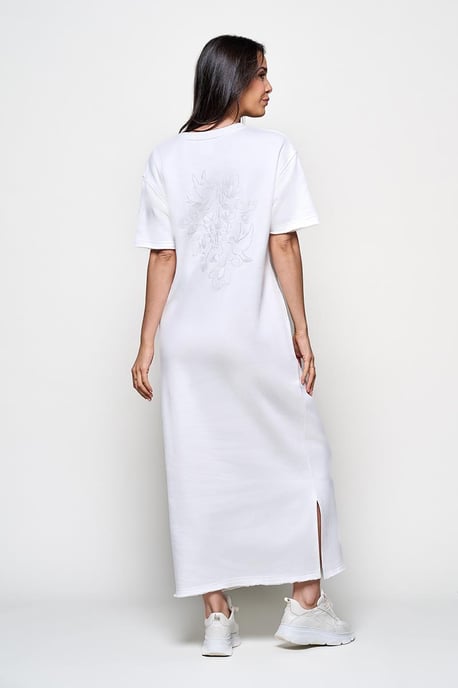 Caroline Tensen Ella Sweat Jurk Off White - Image 2