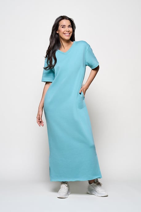 Caroline Tensen Ella Sweat Jurk Licht Groen - Image 1