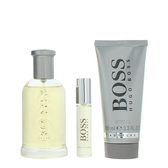 Hugo Boss Bottled Eau de Toilette 100ml, Eau de Toilette 10ml + Douchegel 100ml Cadeauset voor Hem - Image 2
