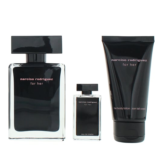 Narciso Rodriguez For Her Eau de Toilette 50ml, Eau de Toilette 7.5ml + Body Lotion 50ml Gift Set - Image 2