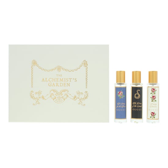 Gucci The Alchemist's Garden A Song for The Rose, The Voice of The Snake, Fading Autumn Eau de Parfum 3 x 15ml Gift Set - Image 1