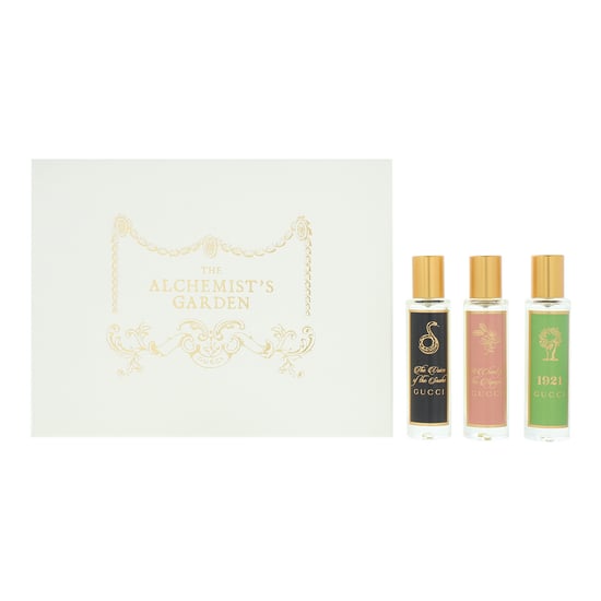 Gucci The Alchemist's Garden 1921, A Chant For The Nymph, The Voice Of The Snake Eau de Parfum 3 x 15ml Gift Set - Image 1