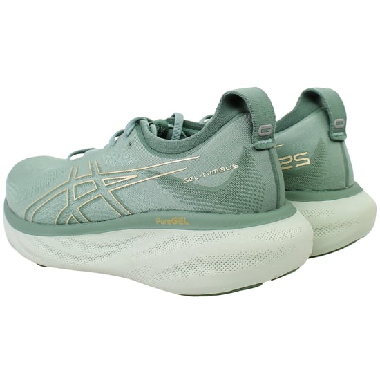 Asics Gel-Nimbus 25 Womens Green Running Shoes - Image 3