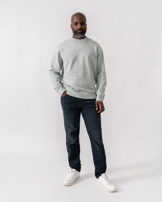 WeSmallcrew WeSmallcrew Mens Sweatshirt Sweatshirt in Light Grey - Image 2