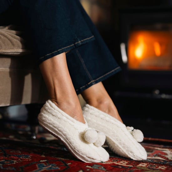 1 Pair Ladies Cable Knit Moccasin Bootie - Warm Soft Cosy Indoor Slippers - Image 4