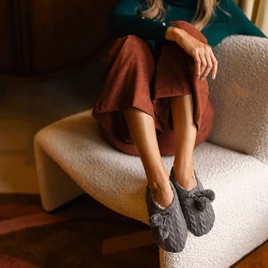 1 Par Dam Kabelstickad Mockasin Bootie - Varma Mjuka Mysiga Inomhusskor - Image 5