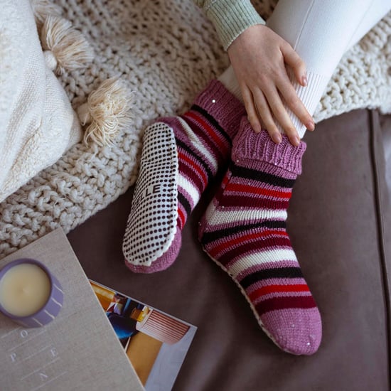 1 Paar Dames Chunky Fair Isle Moccasin Grip Sokken - Warme Winter Slippersokken - Image 4