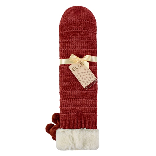 1 Paar Dames Chenille Slipper Sokken met Moccasin Zool - Zachte Gezellige Comfort - Image 2