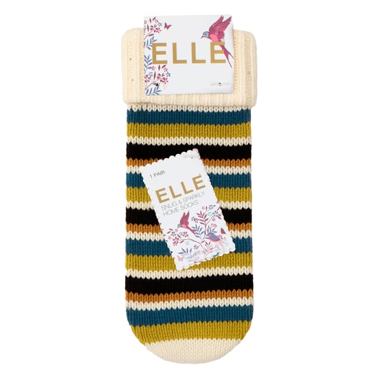 1 Paar Dames Chunky Fair Isle Moccasin Antislip Sokken - Warme Winter Slippersokken - Image 2