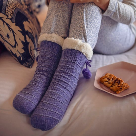 1 Paar Dames Chenille Slippersokken met Mocassin Zool - Zachte Cozy Comfort - Image 3