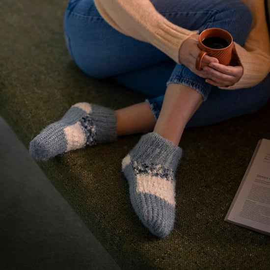 1 Paar Dames Sherpa Gevoerde Slippersokken - Warme Fluffy Gezellige Binnencomfort - Image 3
